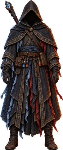 An arcanist in robes