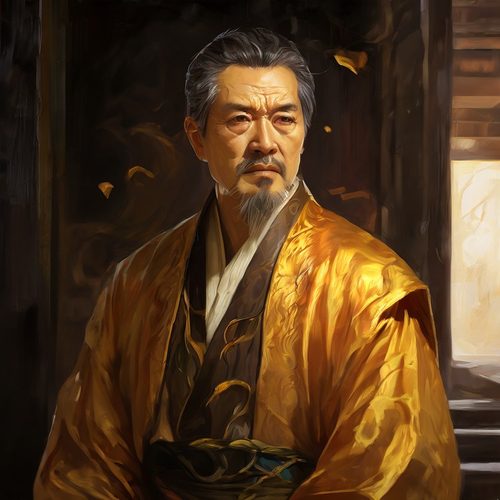 Steward artwork: an elder in golden robes